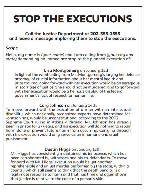 Contact the DOJ and leave a message for AG Barr. Dial (202) 353-1555 and choose option 9 to leave a voicemail.